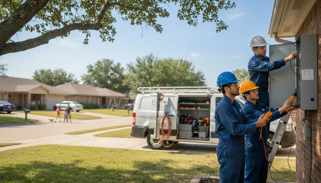 Certified electrician providing emergency electrical services in Tuttle, OK